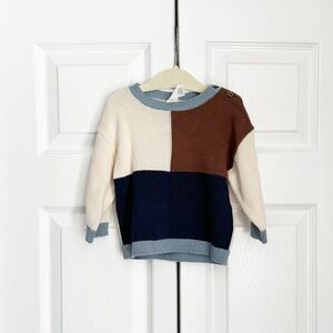Baby boy color block sweater